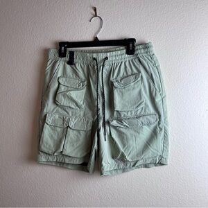 Pacsun Multi Pocket Cargo Shorts Size Medium Pastel Green